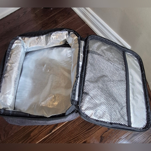 Men's Gray Lunch Bag With Thermo Lining - Picture 8 of 11